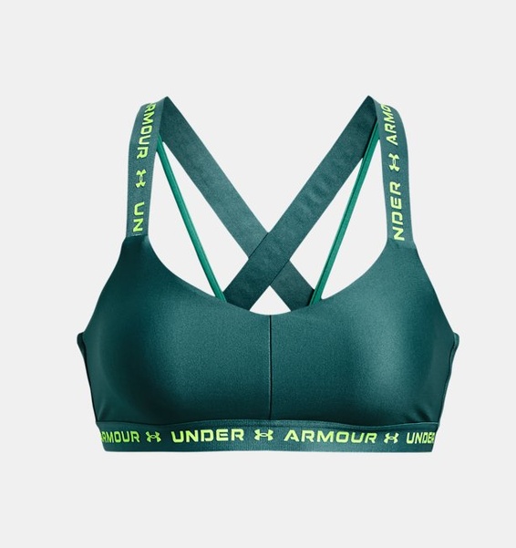 Yeşil Kadın UA Crossback Low Spor Sütyeni