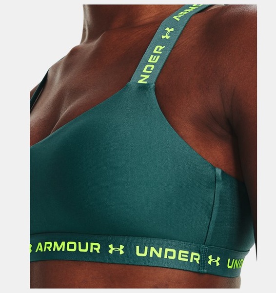 Yeşil Kadın UA Crossback Low Spor Sütyeni