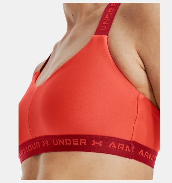 Turuncu Kadın UA Crossback Low Spor Sütyeni