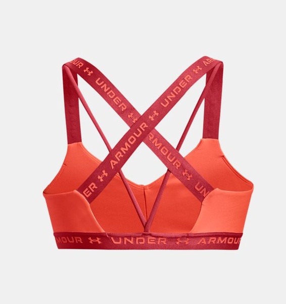 Turuncu Kadın UA Crossback Low Spor Sütyeni