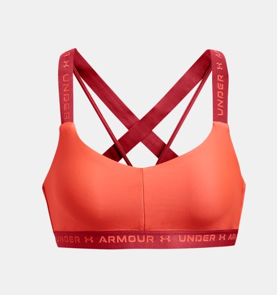 Turuncu Kadın UA Crossback Low Spor Sütyeni