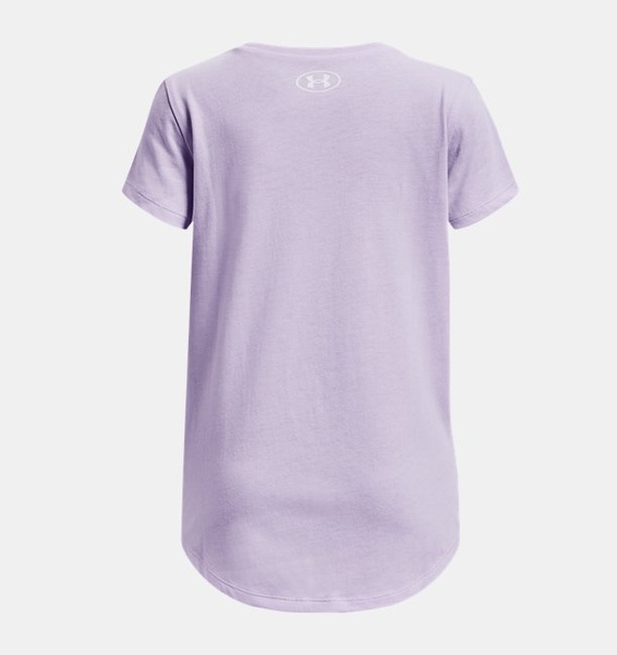 Mor Çocuk UA Sportswear Logo Kısa Kollu T-shirt