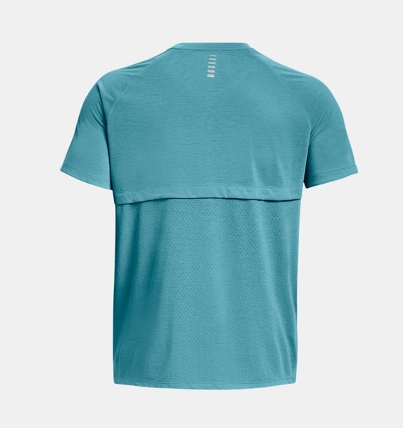 Mavi Erkek UA Streaker Koşu Kısa Kollu T-shirt