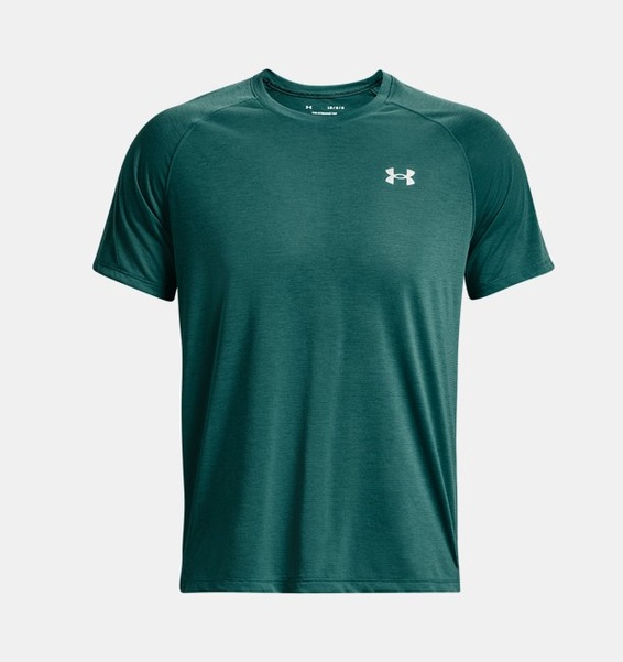 Yeşil Erkek UA Streaker Koşu Kısa Kollu T-shirt