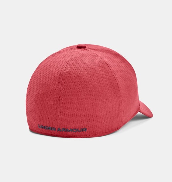 Kırmızı Erkek UA Serin Tutan ArmourPencereli™ Stretch Şapka