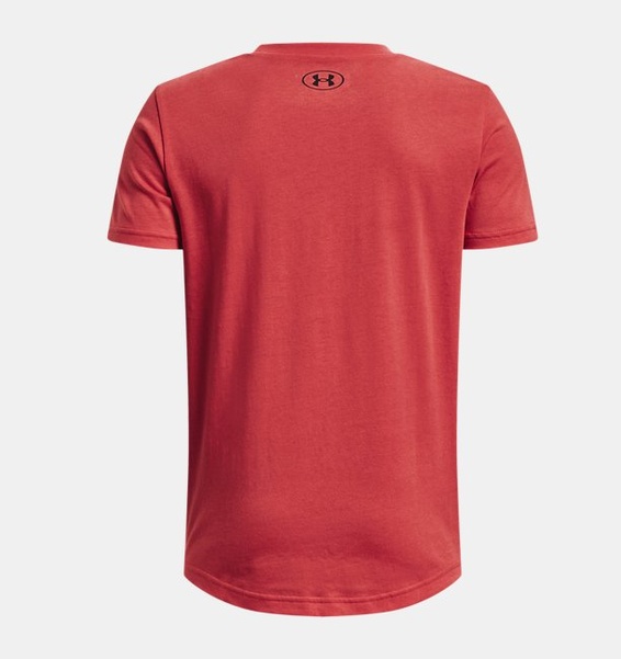 Kırmızı Çocuk UA Sportstyle Logo Kısa Kollu T-shirt