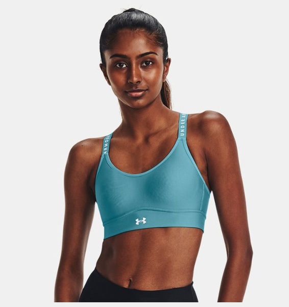 Mavi Kadın UA Infinity Mid Covered Spor Sütyeni