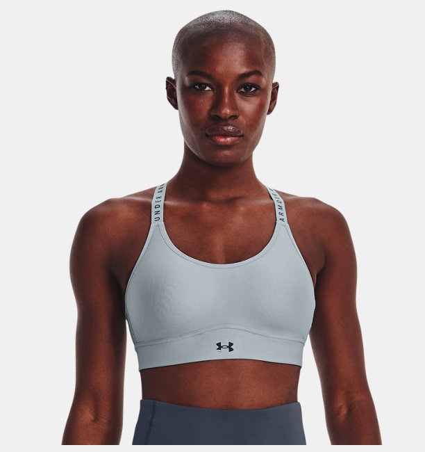 Kadın UA Infinity Mid Covered Spor Sütyeni Mavi