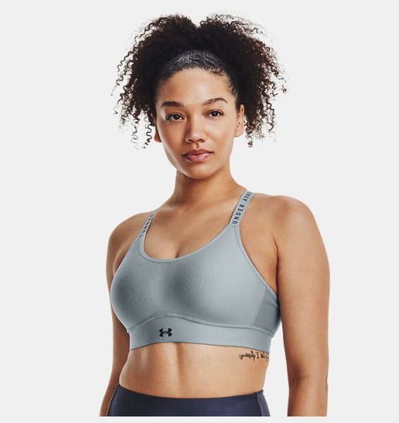 Mavi Kadın UA Infinity Mid Covered Spor Sütyeni