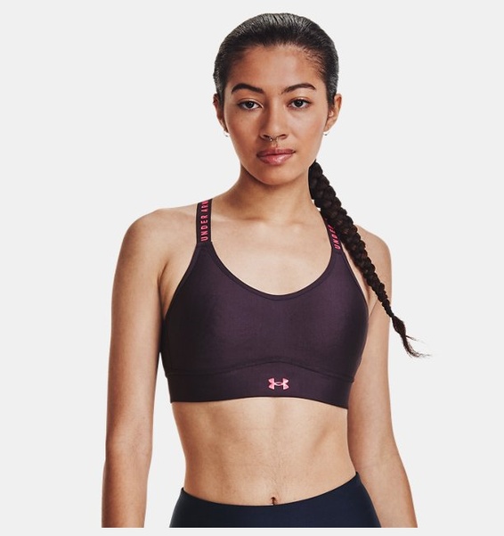 Mor Kadın UA Infinity Mid Covered Spor Sütyeni