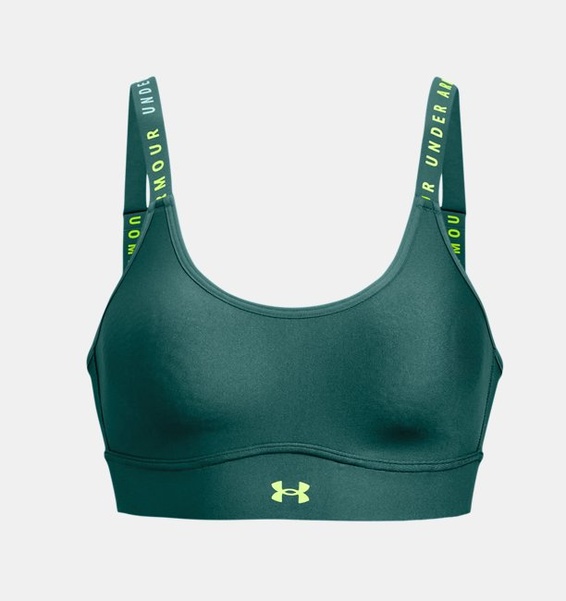 Yeşil Kadın UA Infinity Mid Covered Spor Sütyeni