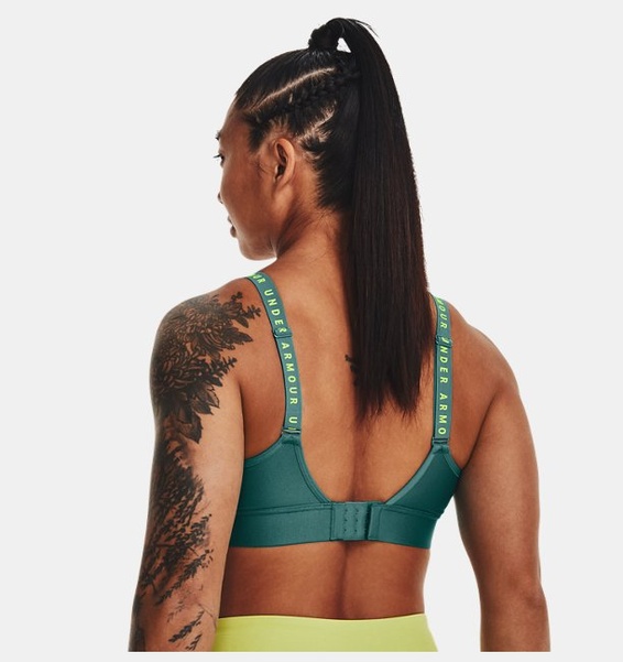 Yeşil Kadın UA Infinity Mid Covered Spor Sütyeni