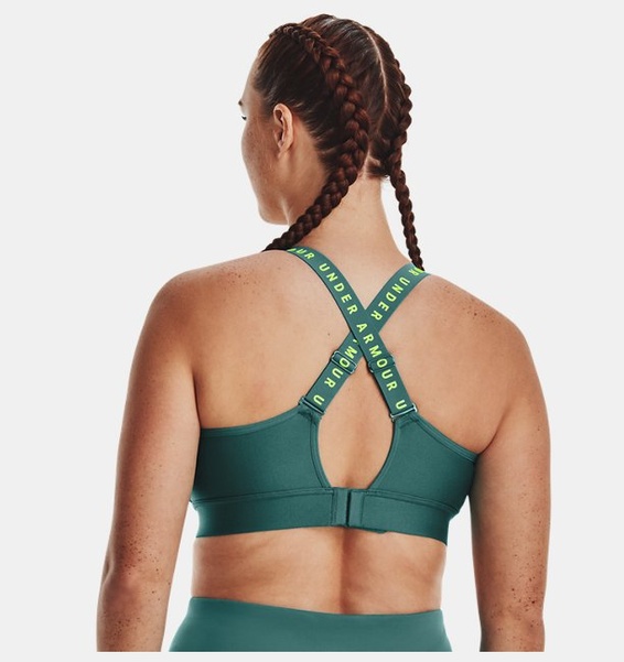 Yeşil Kadın UA Infinity Mid Covered Spor Sütyeni