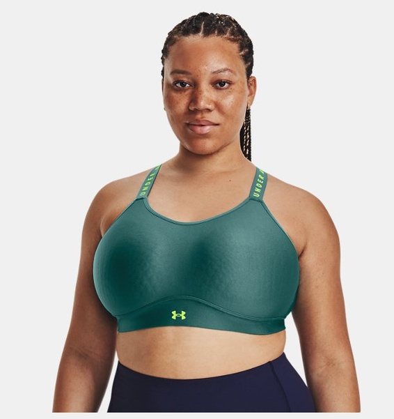 Yeşil Kadın UA Infinity Mid Covered Spor Sütyeni