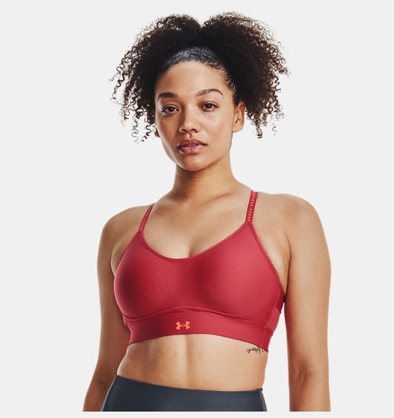 Kırmızı Kadın UA Infinity Low Covered Spor Sütyeni