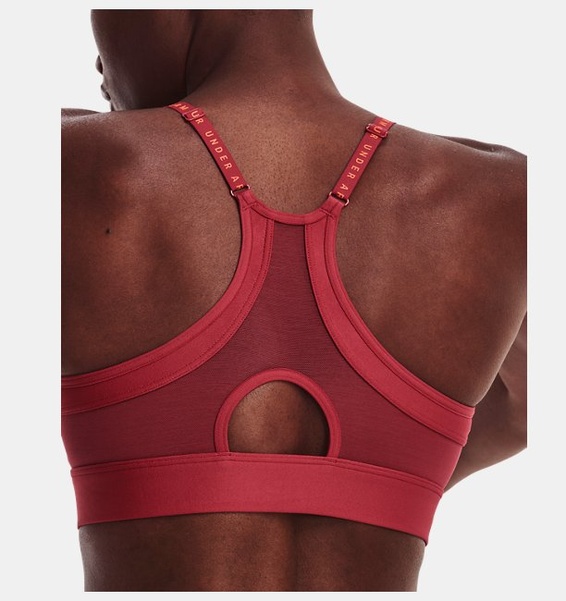 Kırmızı Kadın UA Infinity Low Covered Spor Sütyeni