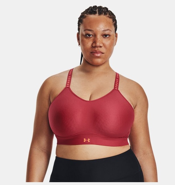 Kırmızı Kadın UA Infinity Low Covered Spor Sütyeni