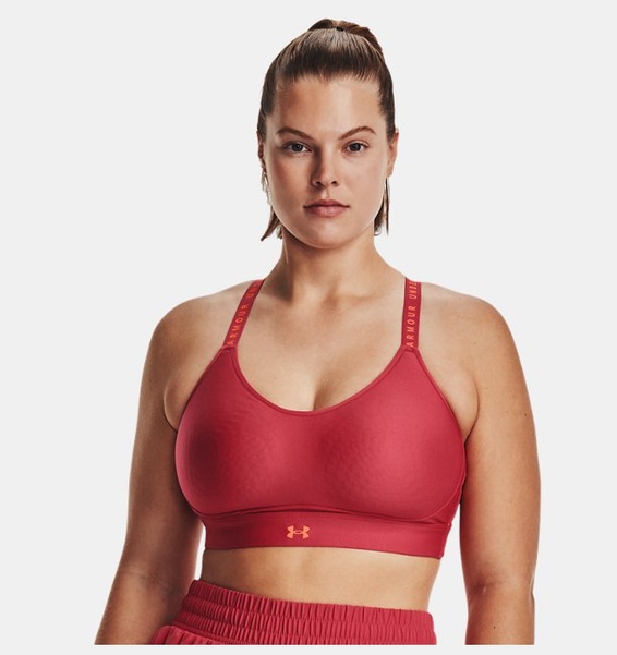 Kırmızı Kadın UA Infinity Low Covered Spor Sütyeni