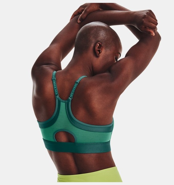 Yeşil Kadın UA Infinity Low Covered Spor Sütyeni