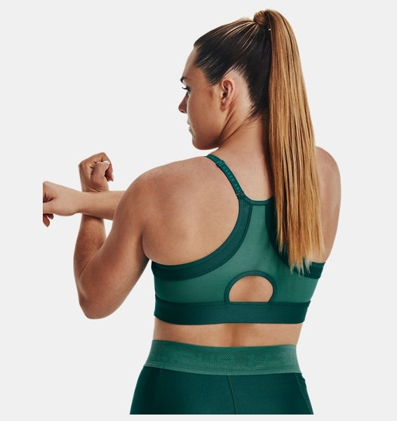 Yeşil Kadın UA Infinity Low Covered Spor Sütyeni