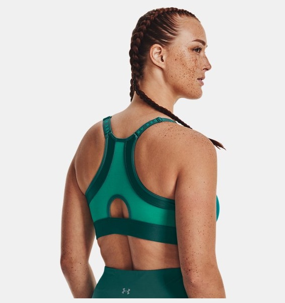 Yeşil Kadın UA Infinity Low Covered Spor Sütyeni