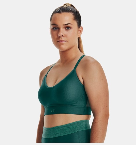 Yeşil Kadın UA Infinity Low Covered Spor Sütyeni
