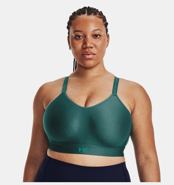 Yeşil Kadın UA Infinity Low Covered Spor Sütyeni