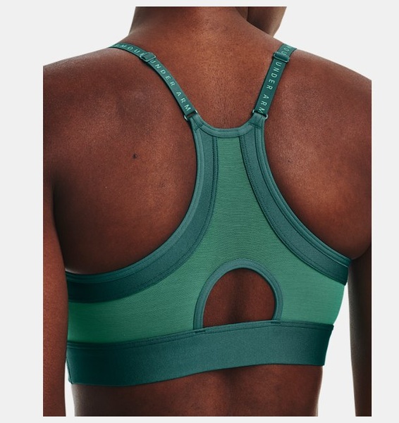 Yeşil Kadın UA Infinity Low Covered Spor Sütyeni