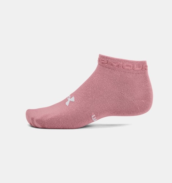 Pembe Unisex UA Essential Kısa Çorap 3'lü Paket