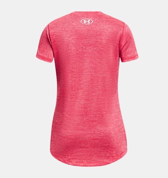 Pembe Kız Çocuk UA Tech™ Big Logo Twist Kısa Kollu
