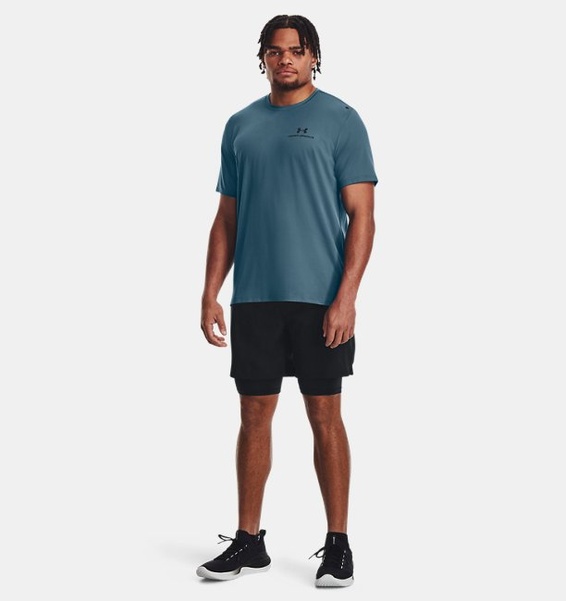 Mavi Erkek UA RUSH™ Energy Kısa Kollu T-shirt