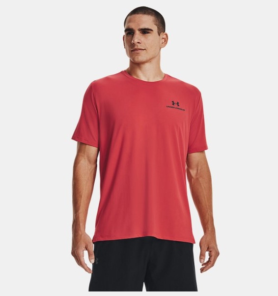 Kırmızı Erkek UA RUSH™ Energy Kısa Kollu T-shirt