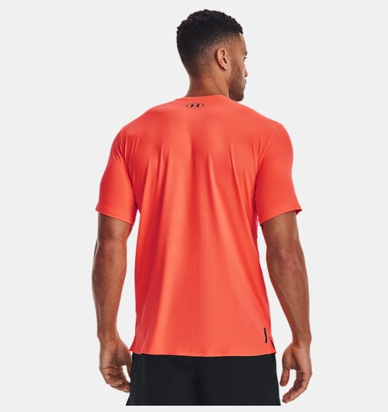 Turuncu Erkek UA RUSH™ Energy Kısa Kollu T-shirt