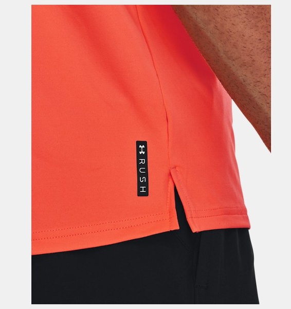 Turuncu Erkek UA RUSH™ Energy Kısa Kollu T-shirt