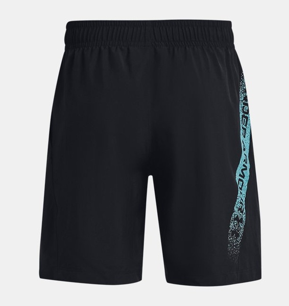 Siyah Erkek UA Dokuma Graphic Şort