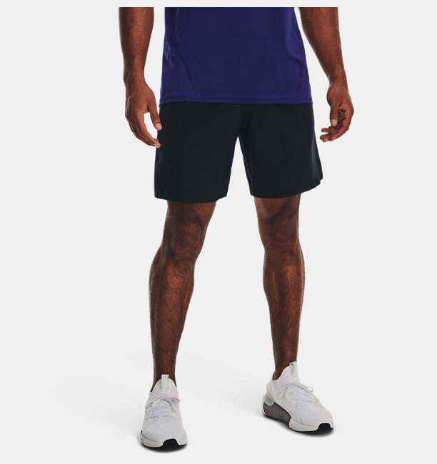 Erkek UA Dokuma Graphic Şort Siyah