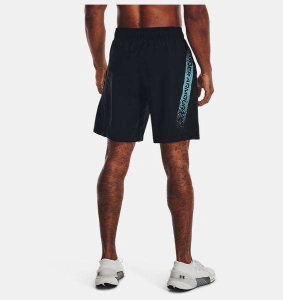 Siyah Erkek UA Dokuma Graphic Şort