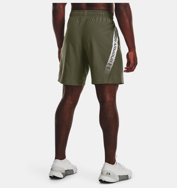 Yeşil Erkek UA Dokuma Graphic Şort