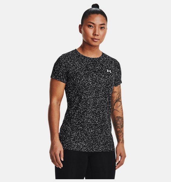Siyah Kadın UA Tech™ Nova Kısa Kollu