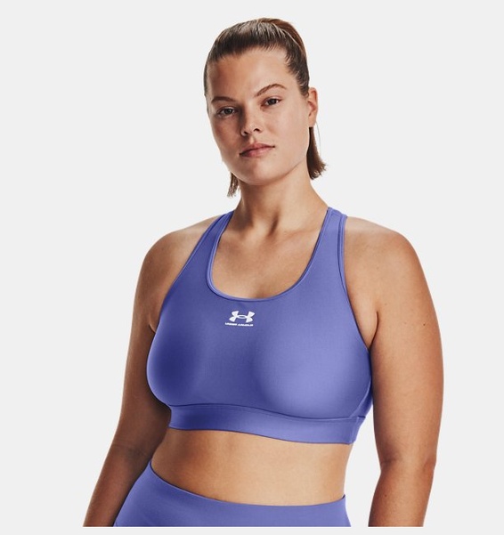 Mavi Kadın HeatGear® Armour Mid Padless Spor Sütyeni