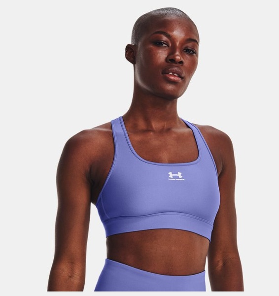 Mavi Kadın HeatGear® Armour Mid Padless Spor Sütyeni