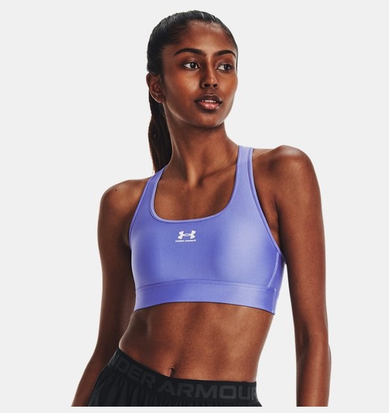 Mavi Kadın HeatGear® Armour Mid Padless Spor Sütyeni