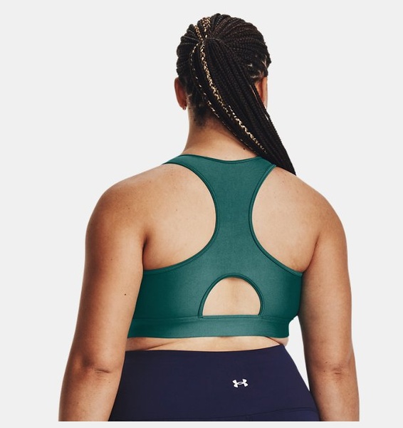 Yeşil Kadın HeatGear® Armour Mid Padless Spor Sütyeni