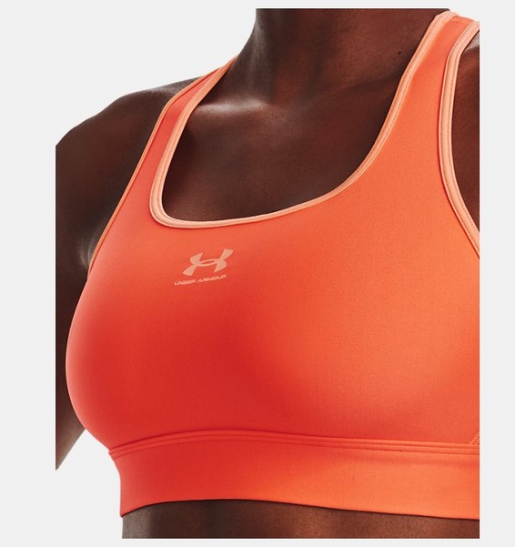 Turuncu Kadın HeatGear® Armour Mid Padless Spor Sütyeni