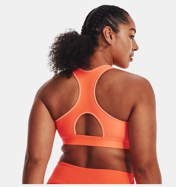 Turuncu Kadın HeatGear® Armour Mid Padless Spor Sütyeni