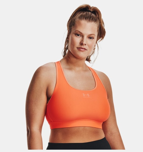 Turuncu Kadın HeatGear® Armour Mid Padless Spor Sütyeni