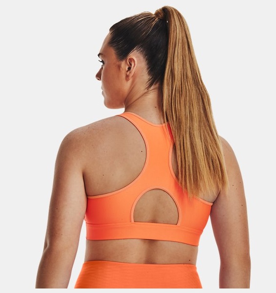 Turuncu Kadın HeatGear® Armour Mid Padless Spor Sütyeni