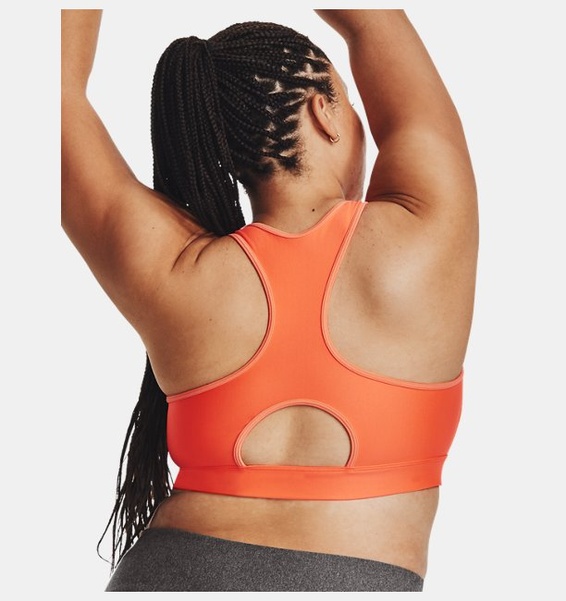 Turuncu Kadın HeatGear® Armour Mid Padless Spor Sütyeni