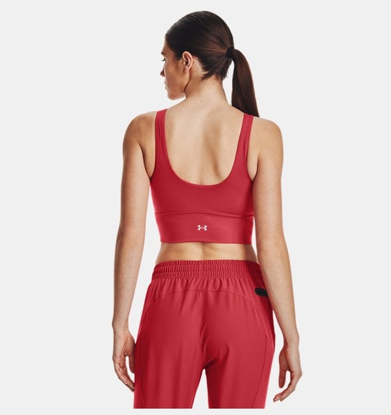 Kırmızı Kadın UA Meridian Fitted Crop Atlet