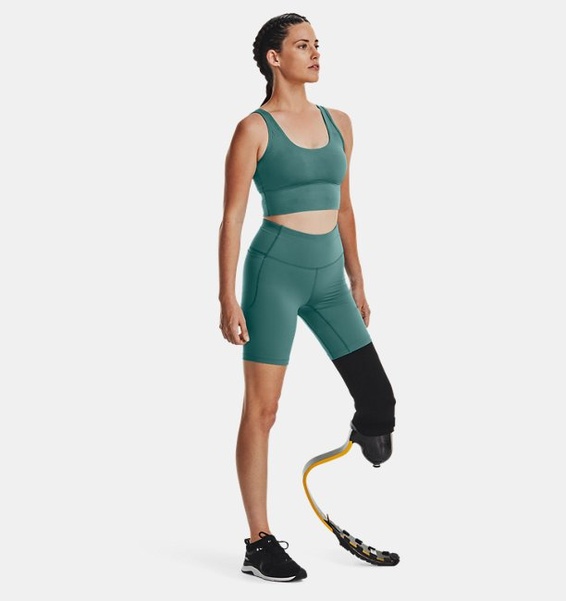 Yeşil Kadın UA Meridian Fitted Crop Atlet